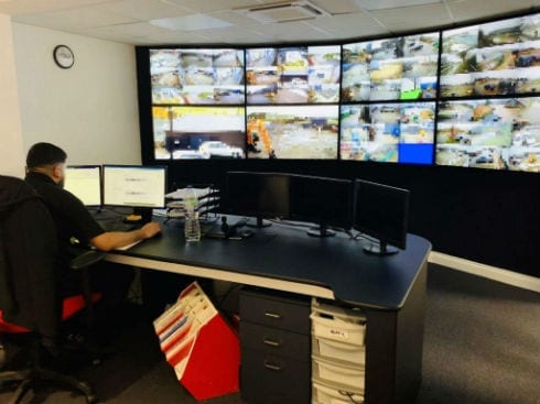 CCTV being monitored by Control Room